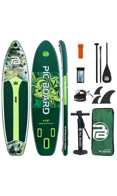 Skatinger Green Fantasy Allround Paddle SUP Board – Stable, Fast & Versatile