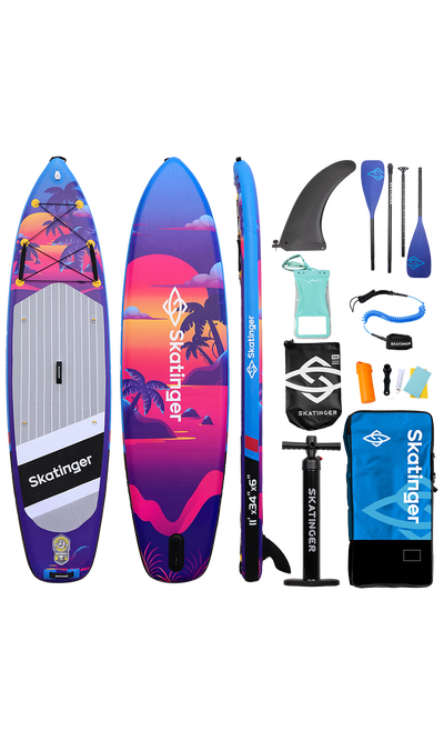 Skatinger Sunset Allround Paddle SUP Board – Balance, Speed & Freedom