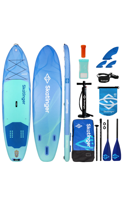 Skatinger Wave Blue Allround Paddle SUP Board – Stable, Safe & Strong