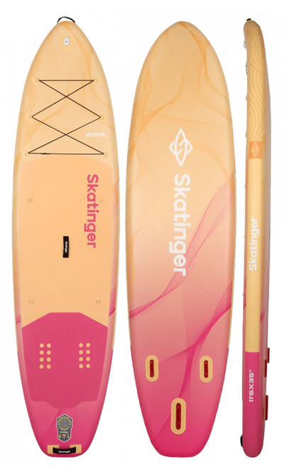 Skatinger Wave Yellow Allround Paddle SUP Board – Stylish, Balance & Safe