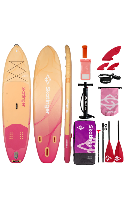 Skatinger Wave Yellow Allround Paddle SUP Board – Stylish, Balance & Safe