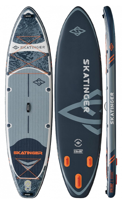 Skatinger Fishing Grey Touring Paddle SUP Board – Stable, Versatile & Adventurous