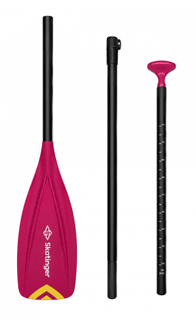 Skatinger Screen-Printed Fiberglass SUP Paddle