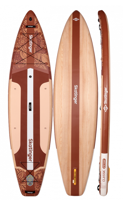 Skatinger Waverider Light Brown Touring Paddle SUP Board – Natural, Smooth & Timeless